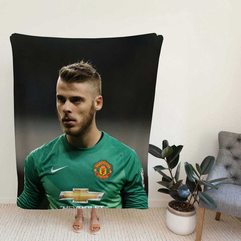 David de Gtrong Man United Football Player Fleece Blanket