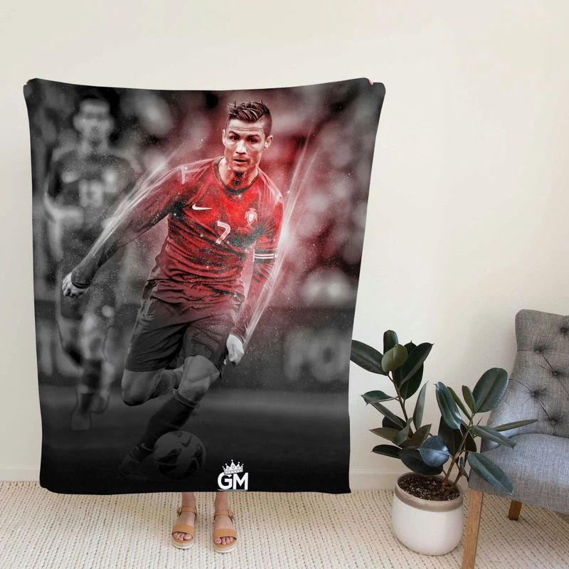 Excellent Juve Football Player tiano Ronaldo Fleece Blanket