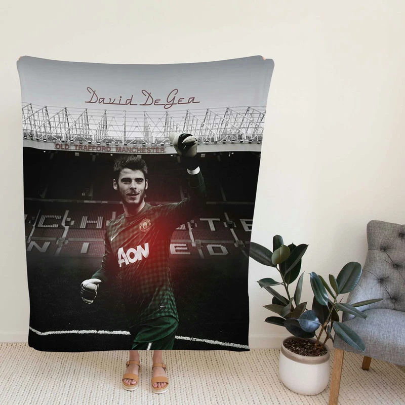 David de Gea Excitiph Football Player Fleece Blanket