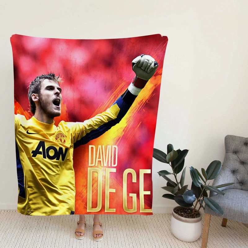 David de Gea Powerfuph Football Player Fleece Blanket