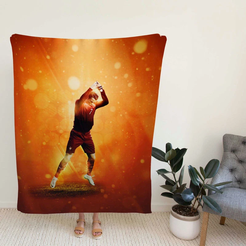 sic Portugal Footballer tiano Ronaldo Fleece Blanket