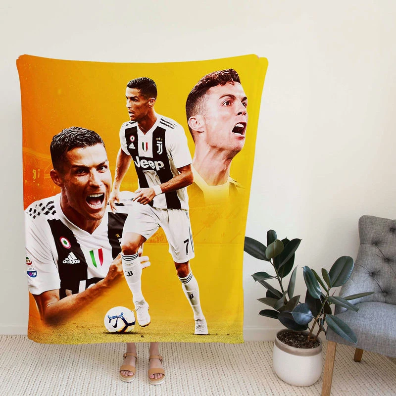 tiano Ronaldo CR7 Football Player Fleece Blanket
