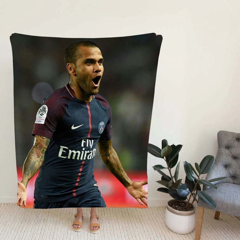 Dani A Top Ranked Brazilian Football Player Fleece Blanket