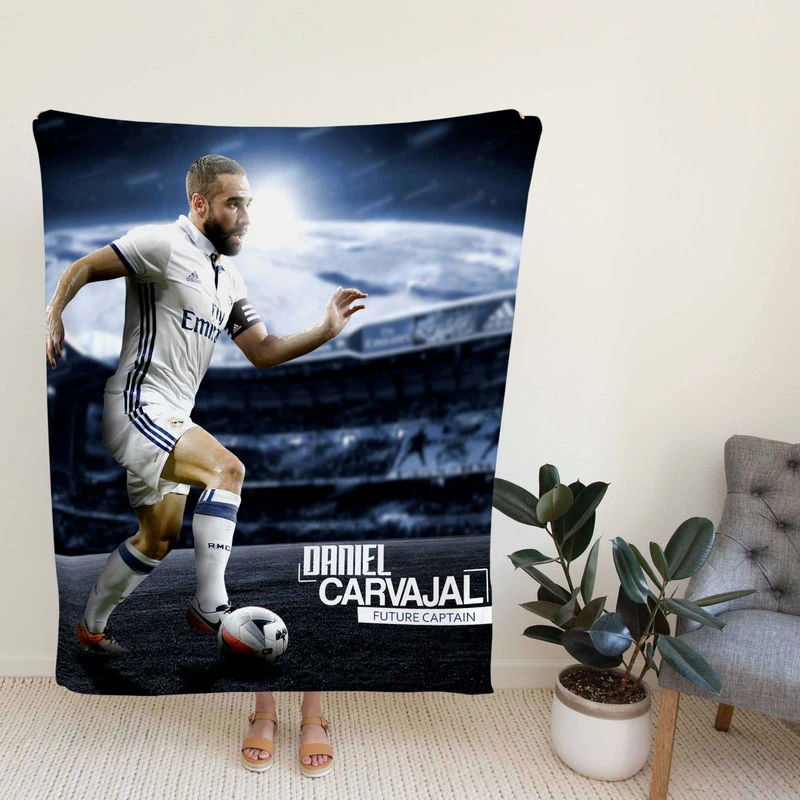 Dani Carvajal Prsional Football Player Fleece Blanket