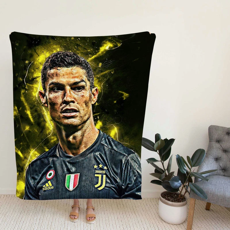 European Footballer Player tiano Ronaldo Fleece Blanket