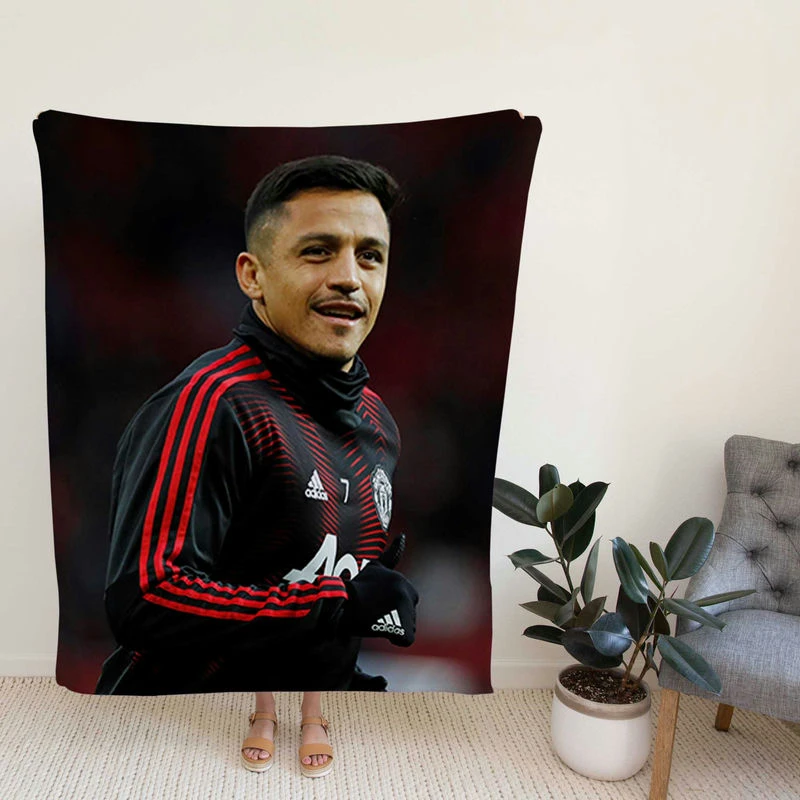 Al Sanchez Exellent Manter United Football Player Fleece Blanket