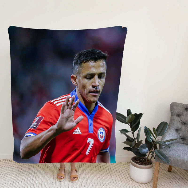 Al Sanchezt Chile Forward Football Player Fleece Blanket