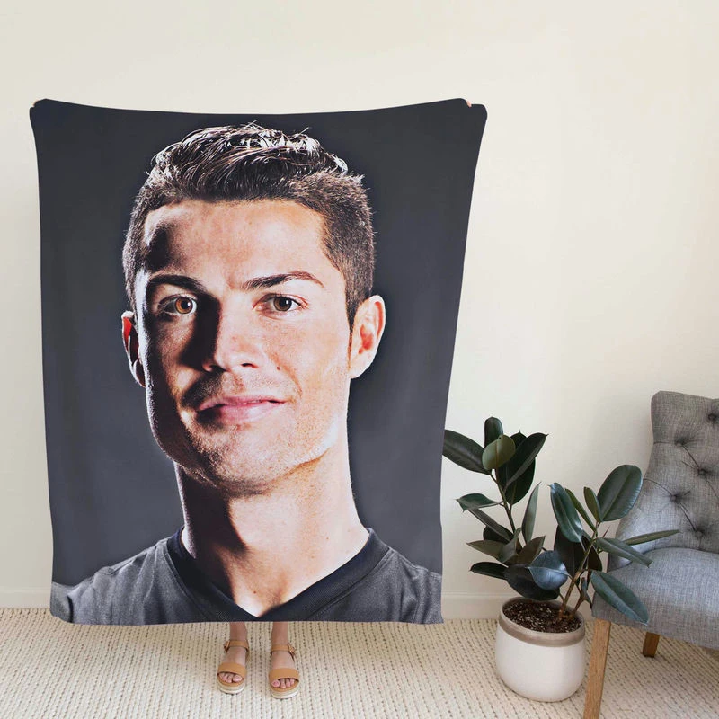 tiano Ronaldo Humble Football Player Fleece Blanket