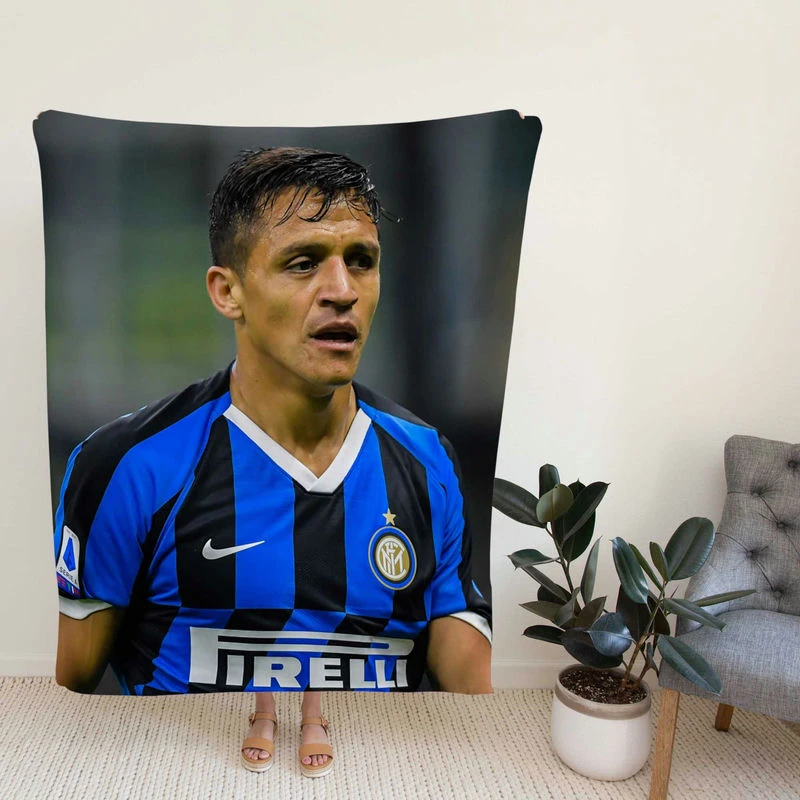 Al Sanchez Energetic Football Player Fleece Blanket