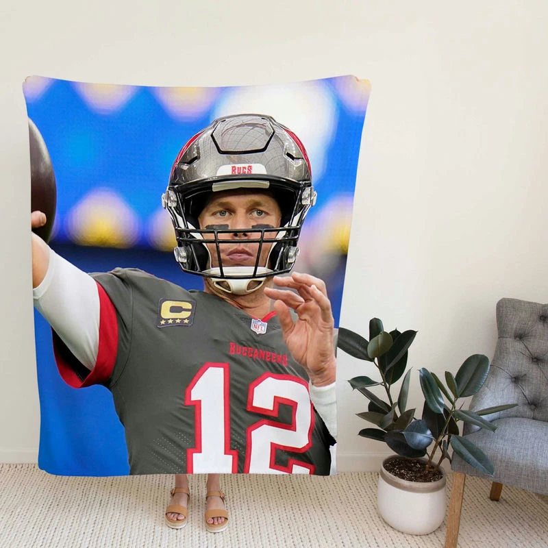 Tom Brady American Football Quarterback Fleece Blanket