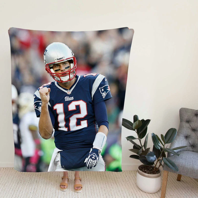 Tom Brady Patr NFL Footballer Fleece Blanket