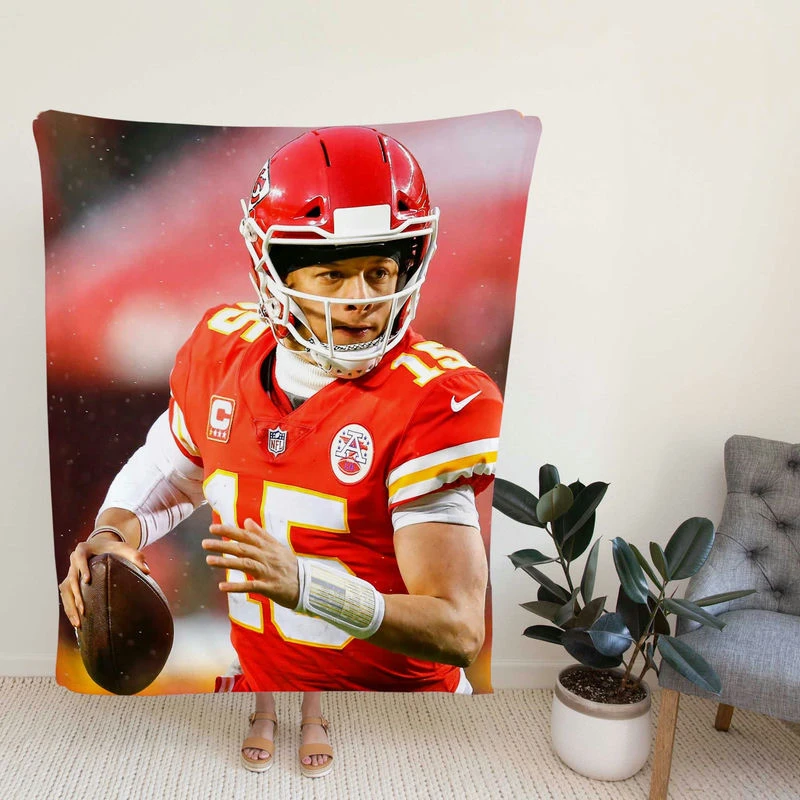 Patrick Mahomed American Football Quarterback Fleece Blanket
