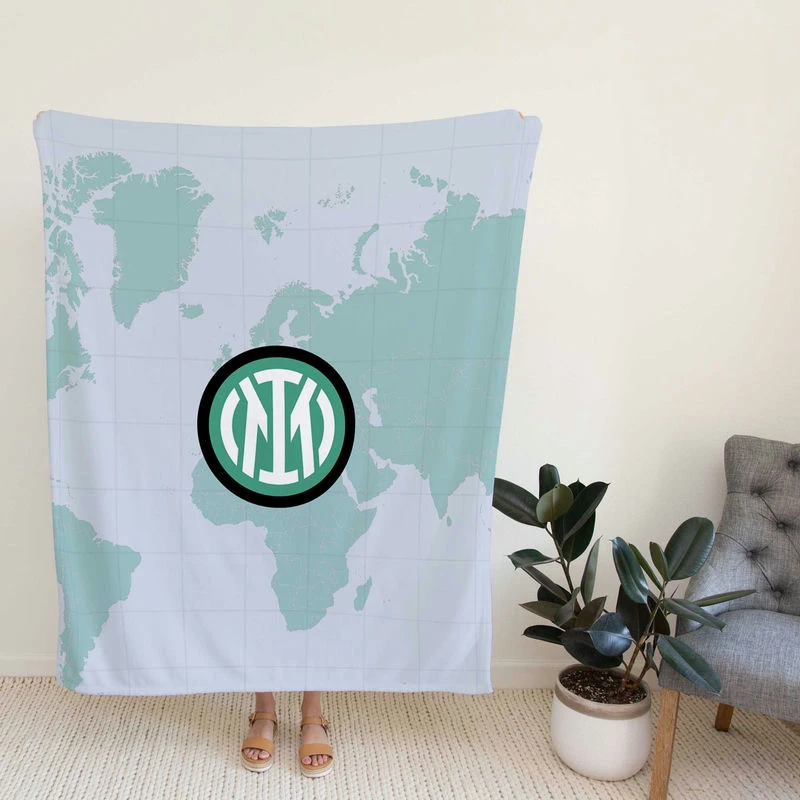 Inter Milan Fa Italian Football Club Fleece Blanket
