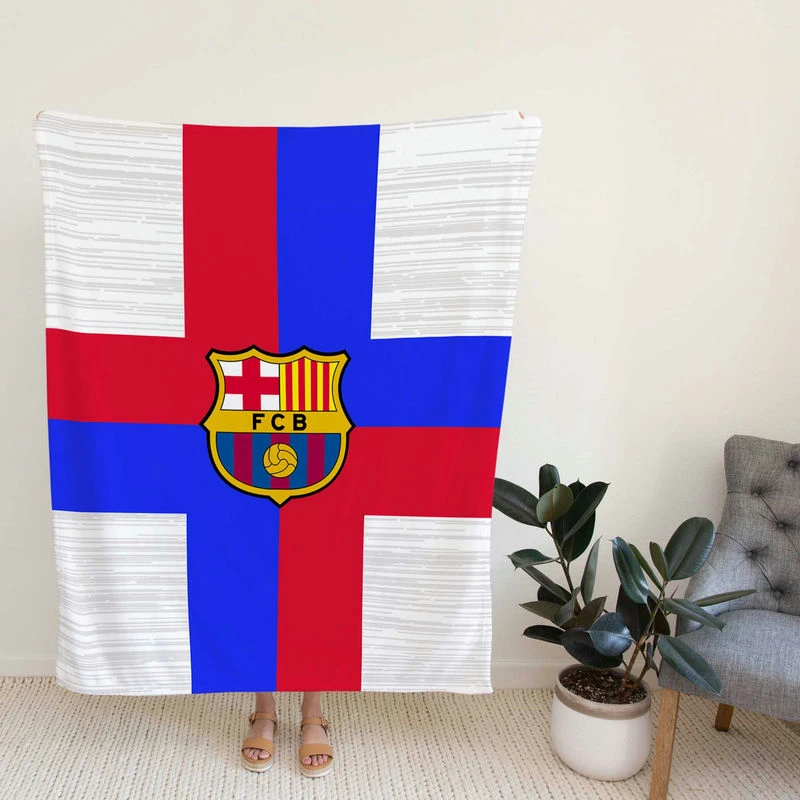 FC Barcelona Confideph Football Club Fleece Blanket