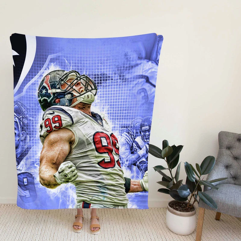 JJ Watt ton Te Exciting NFL Football Player Fleece Blanket