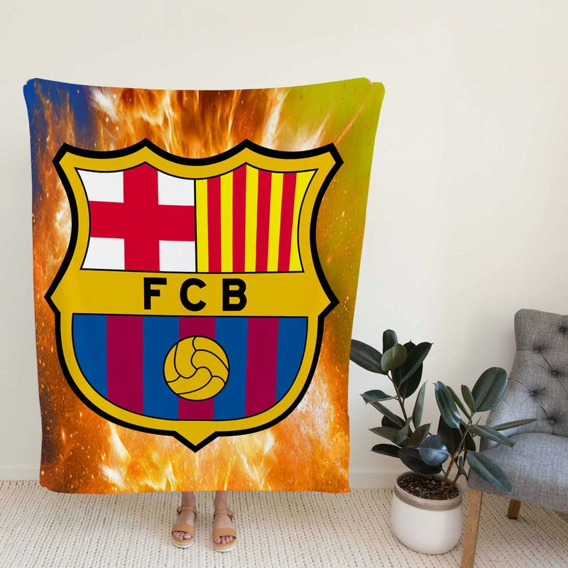 Prsional Football Club FC Barcelona Fleece Blanket