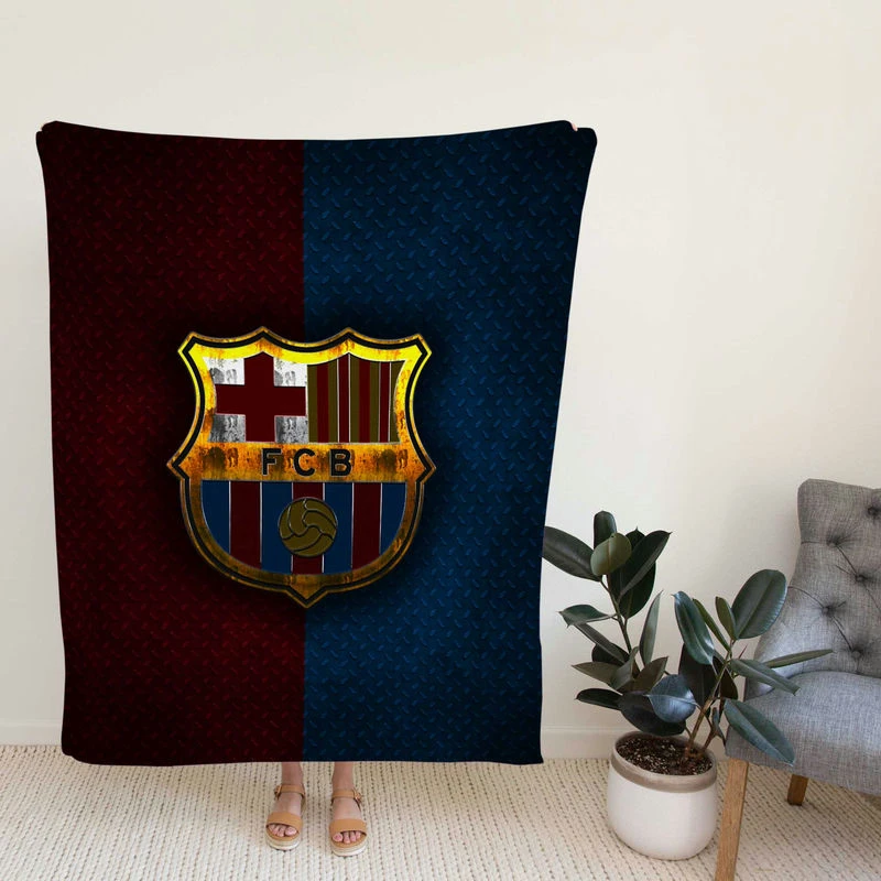 FC Barcelona Excelleph Football Club Fleece Blanket