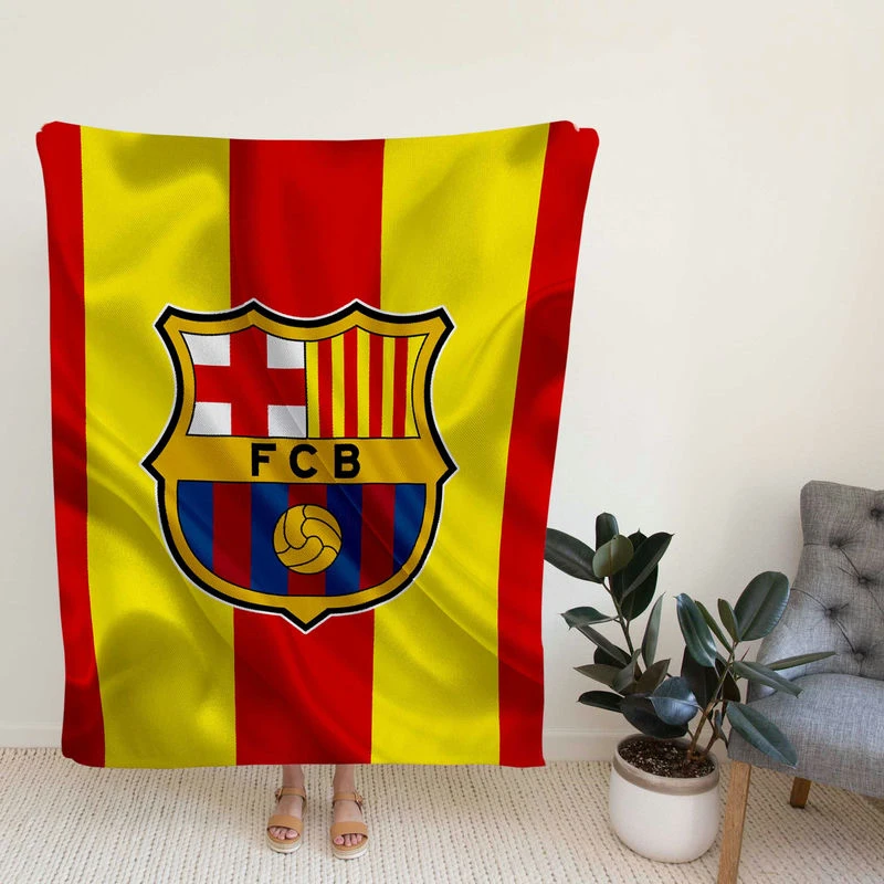 FC Barcelona sic Football Club Fleece Blanket