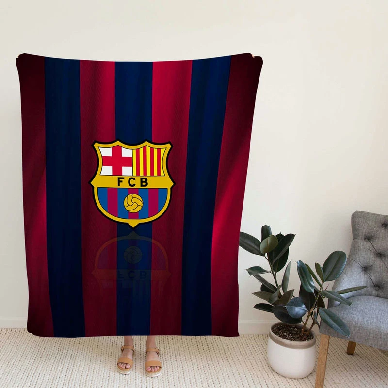 Sph Football Club FC Barcelona Fleece Blanket