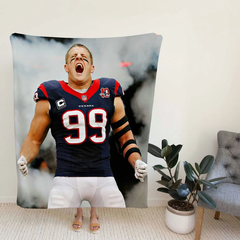 JJ Watt Prsional NFL American Football Player Fleece Blanket
