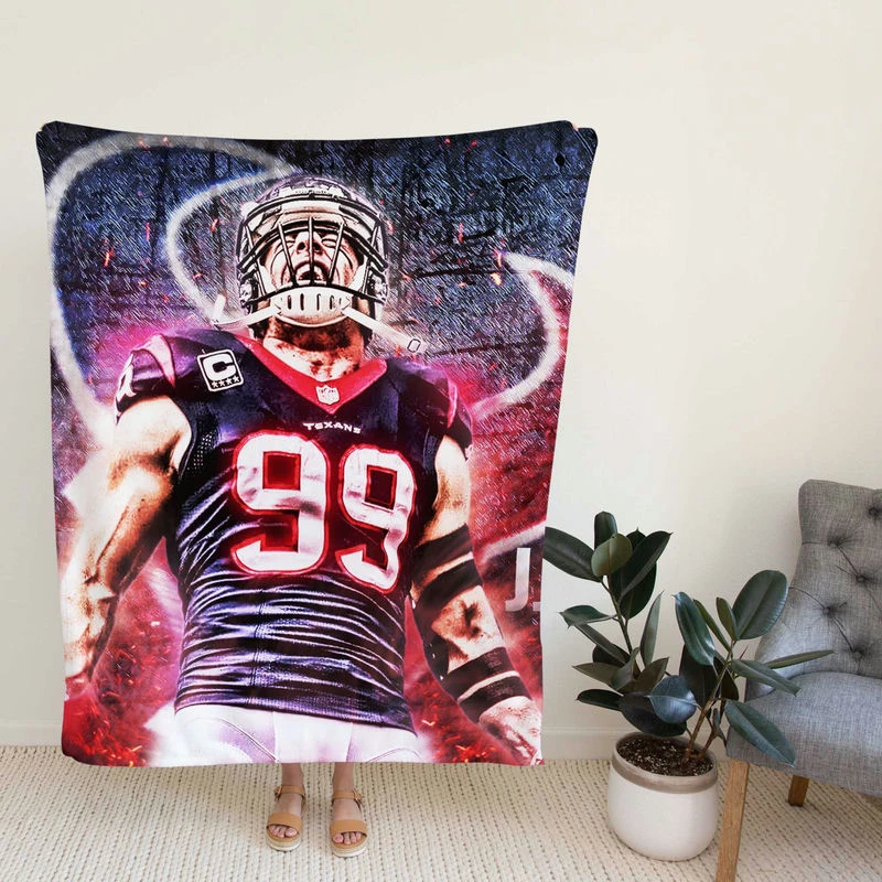 JJ Watt sic NFL American Football Player Fleece Blanket