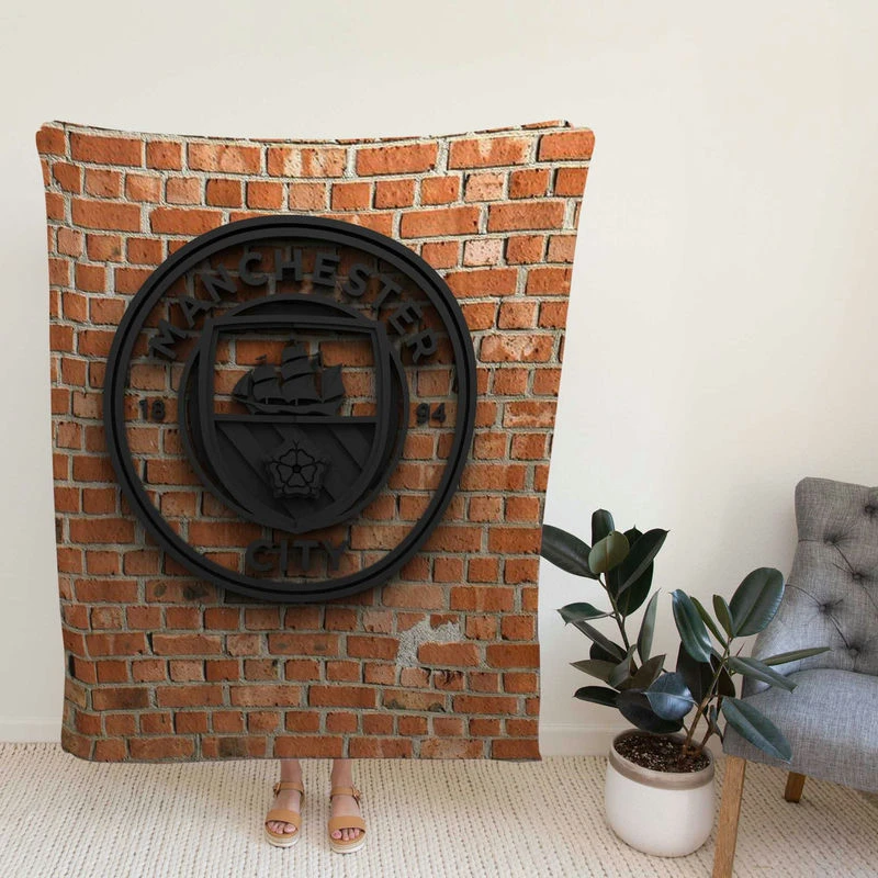 Manter City FC Awarded Enh Football Club Fleece Blanket