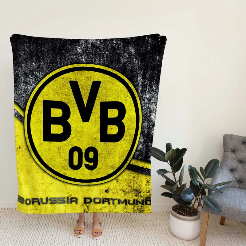 Bsia Dortmund BVB Football Club Fleece Blanket