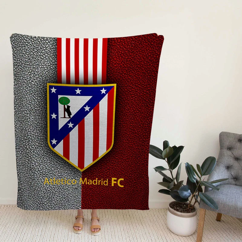 Atletico de Madrid Populph Football Club Fleece Blanket