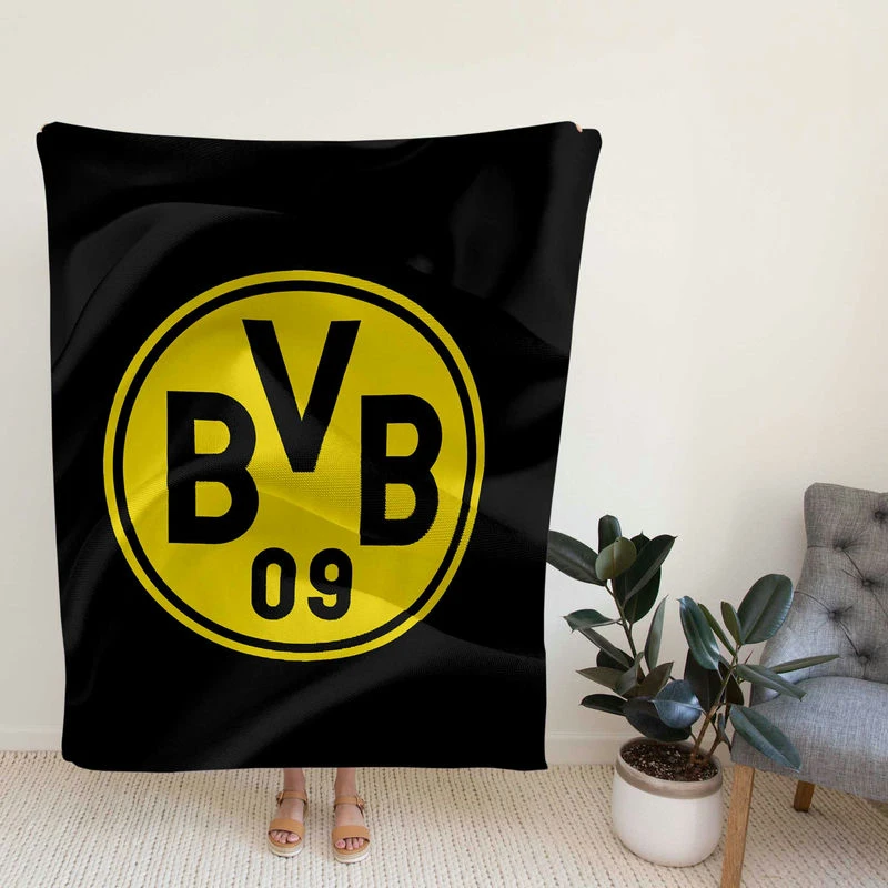 Bsia Dortmund BVB Exciting Football Club Fleece Blanket