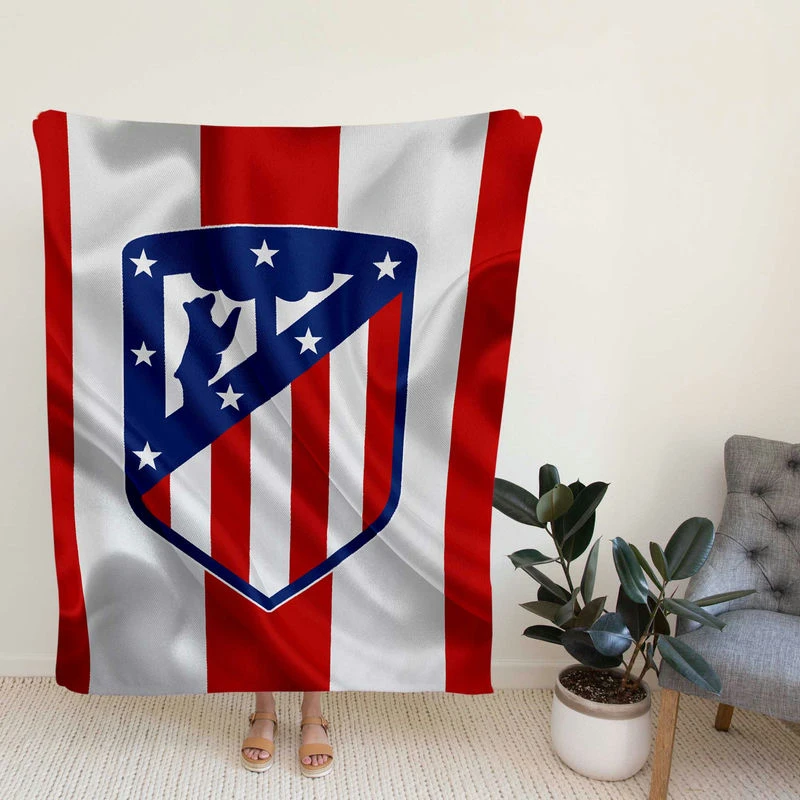 Atletico de Madrid Prsionph Football Club Fleece Blanket
