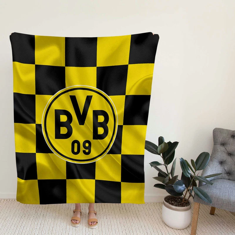 Bsia Dortmund BVB Excellent Football Club Fleece Blanket