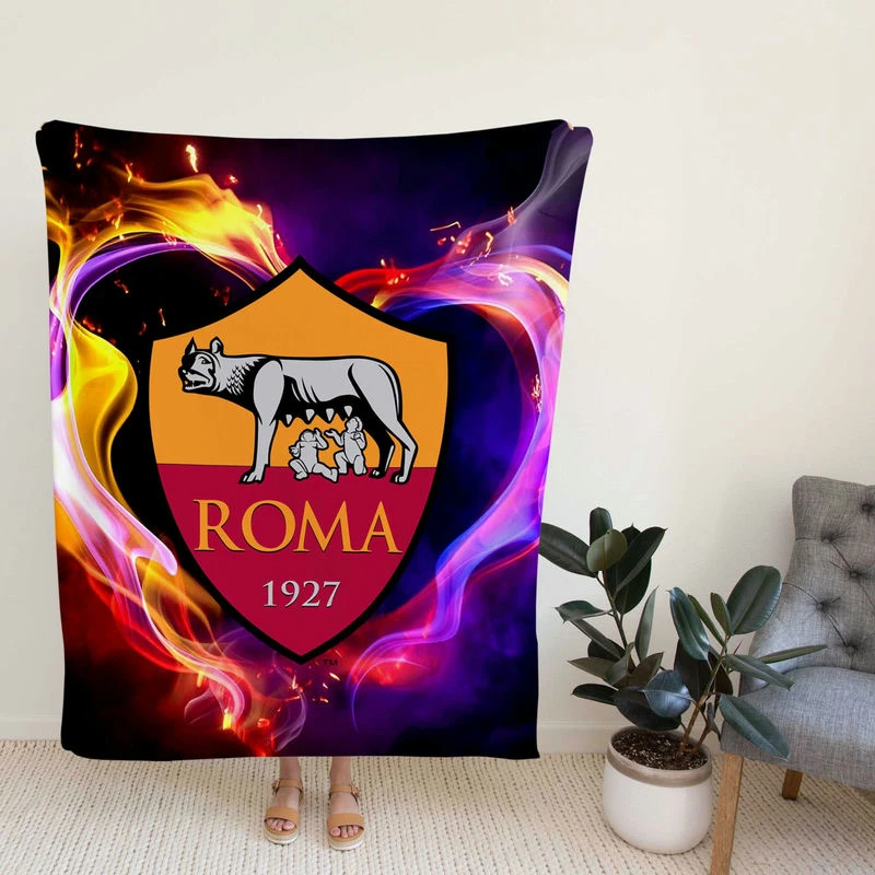 AS Roma Prsional Footbaoccer Team Fleece Blanket
