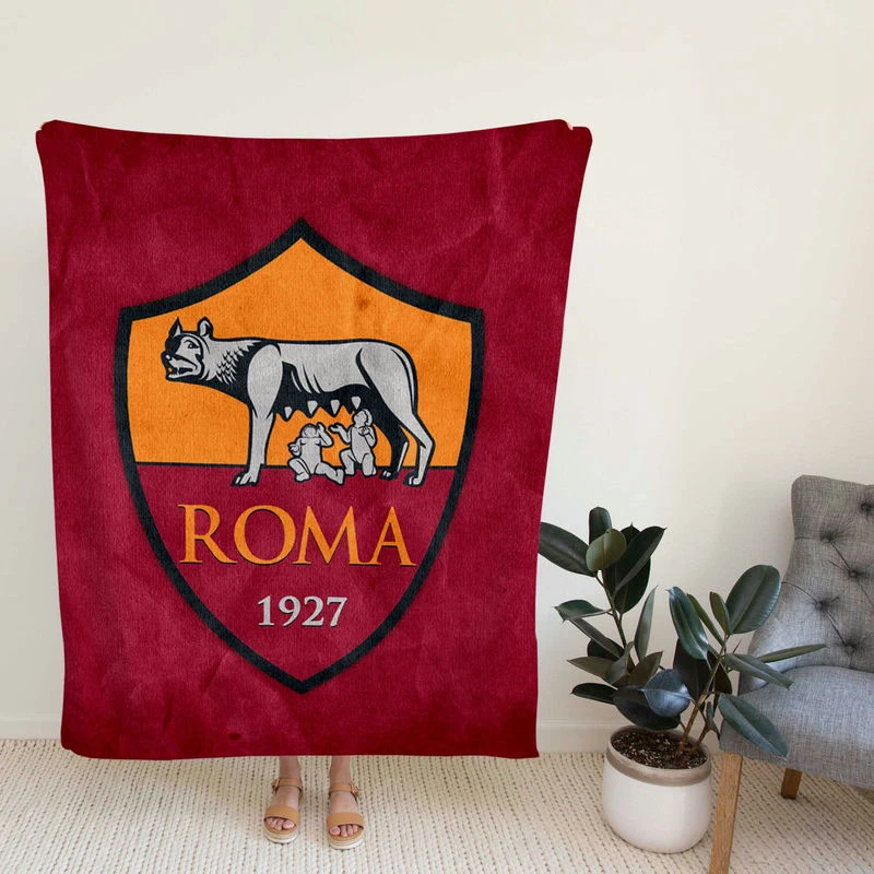AS Roma Copa Italia Footbaoccer Club Fleece Blanket