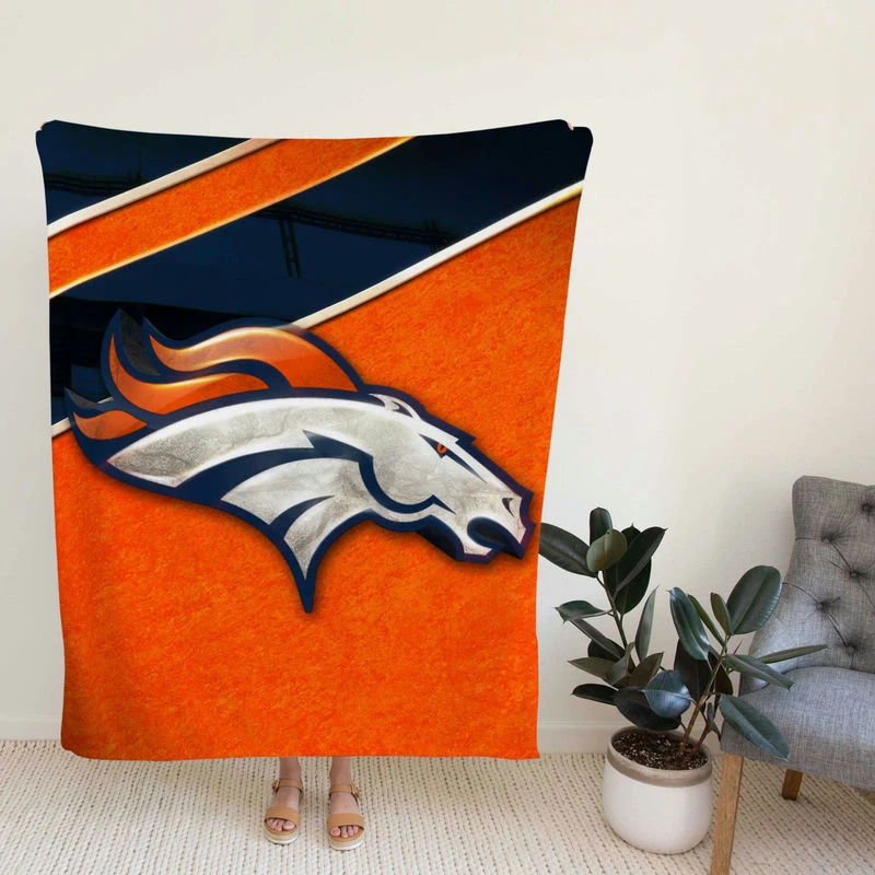 Energetic NFL Football Denver Bro Team Fleece Blanket