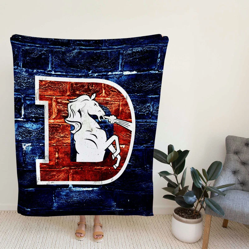 Denver Bro NFL Football Team Fleece Blanket