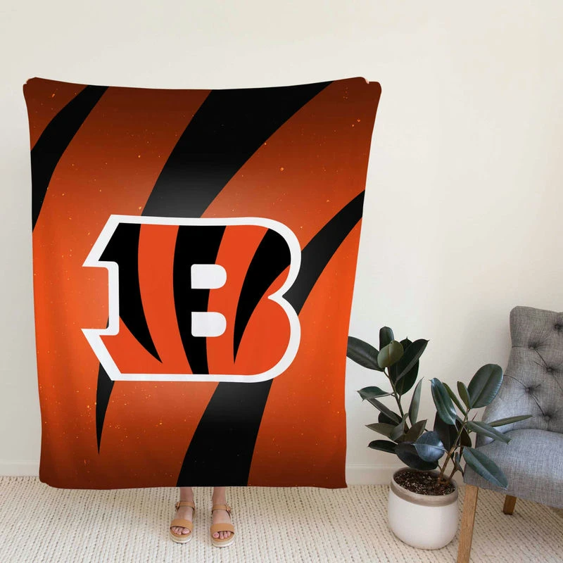 Cincinnati Ben Top Ranked NFL Football Club Fleece Blanket