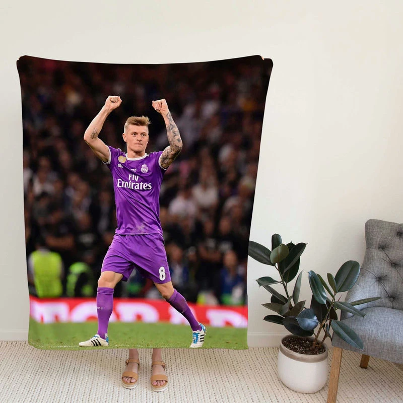 Toni K Capable Germoccer Player Fleece Blanket
