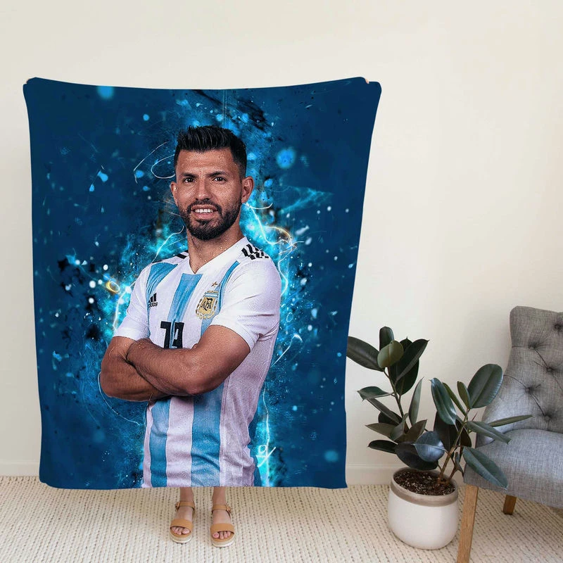 Copa Amerioccer Playergio Aguero Fleece Blanket