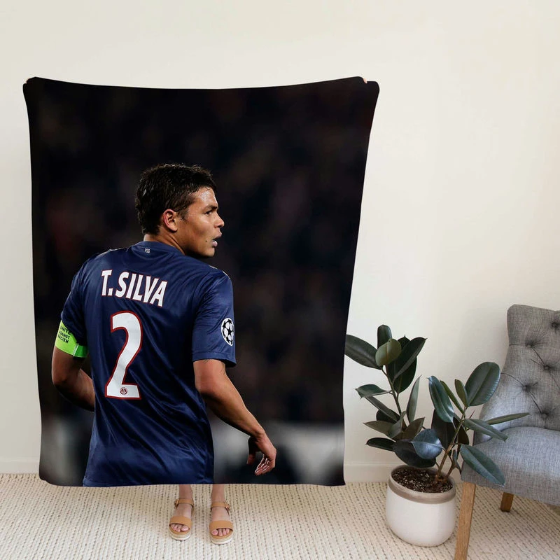 ExcellenG Soccer Player Thiailva Fleece Blanket