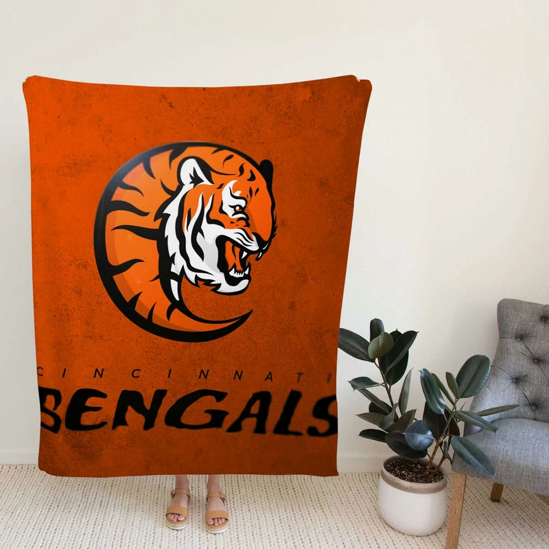 Energetic NFL Football Team Cincinnati Ben Fleece Blanket