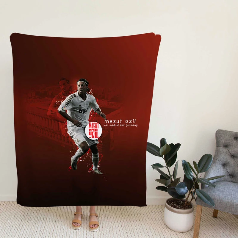 Mesut Ozil Copa de la Lioccer Player Fleece Blanket