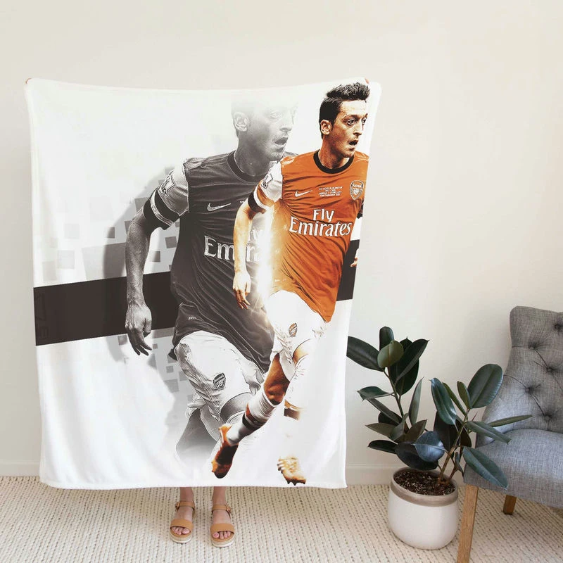 Mesut Oziltid Soccer Player Fleece Blanket