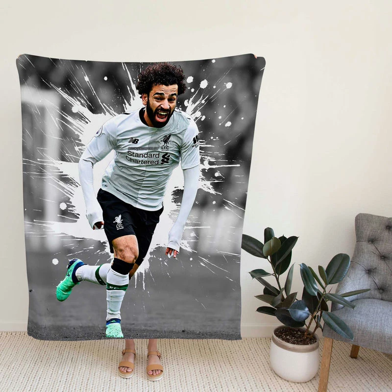 Elite Liverpooccer Player Mohamalah Fleece Blanket