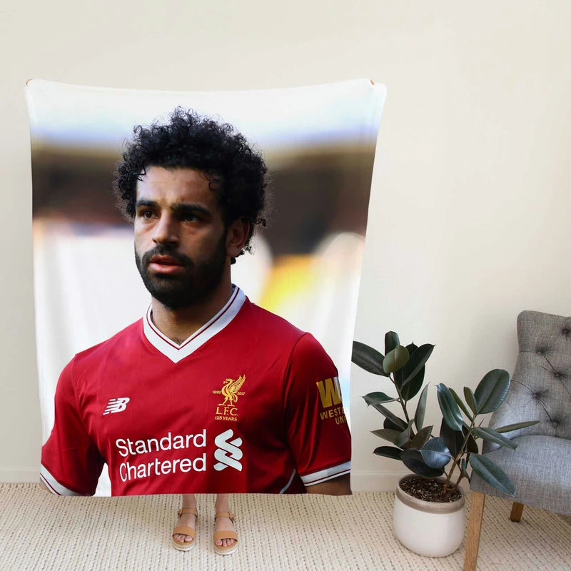 Mohamalah Confideoccer Player Fleece Blanket