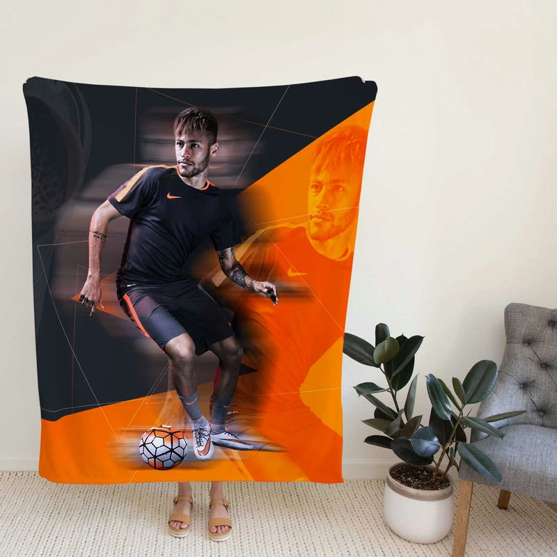 Neymar piritoccer Player Fleece Blanket