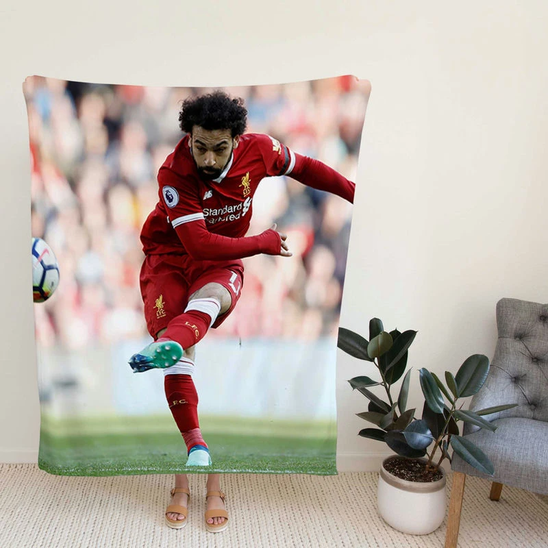 UEuper Coccer Player Mohamalah Fleece Blanket