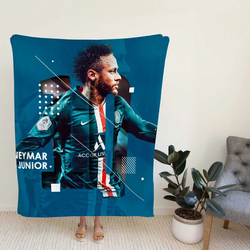 Neymar JG Soccer Player Fleece Blanket