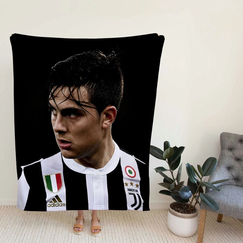 Paulo Bruno Dybala capaboccer Player Fleece Blanket