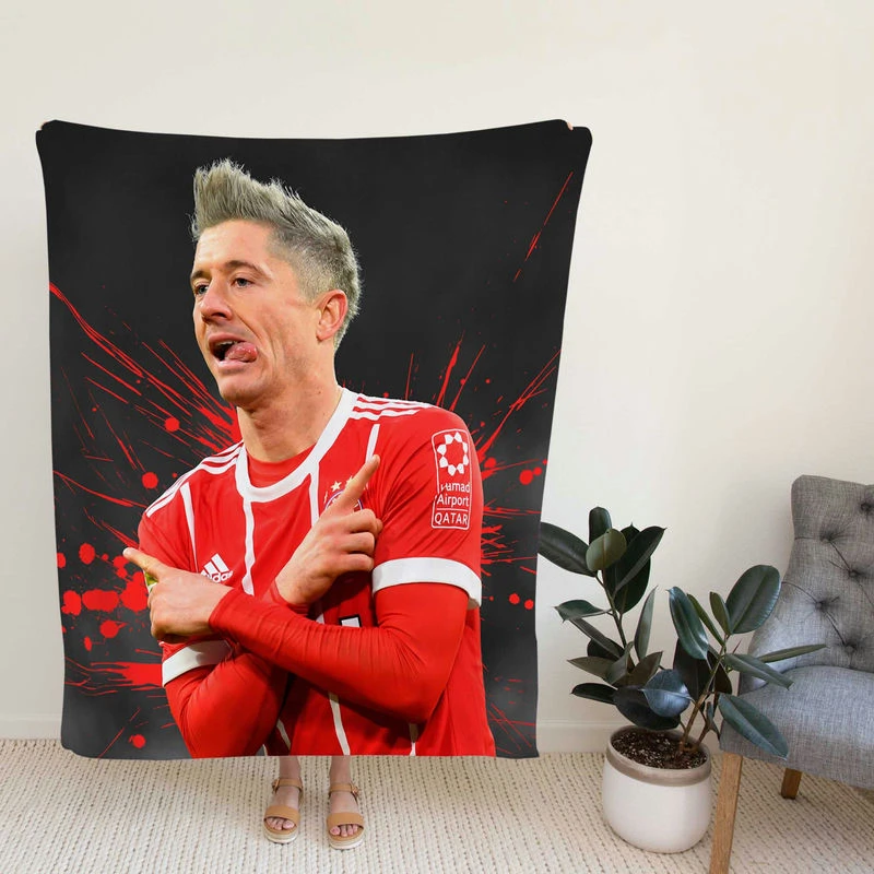 Lewanki Goal Drivoccer Player Fleece Blanket