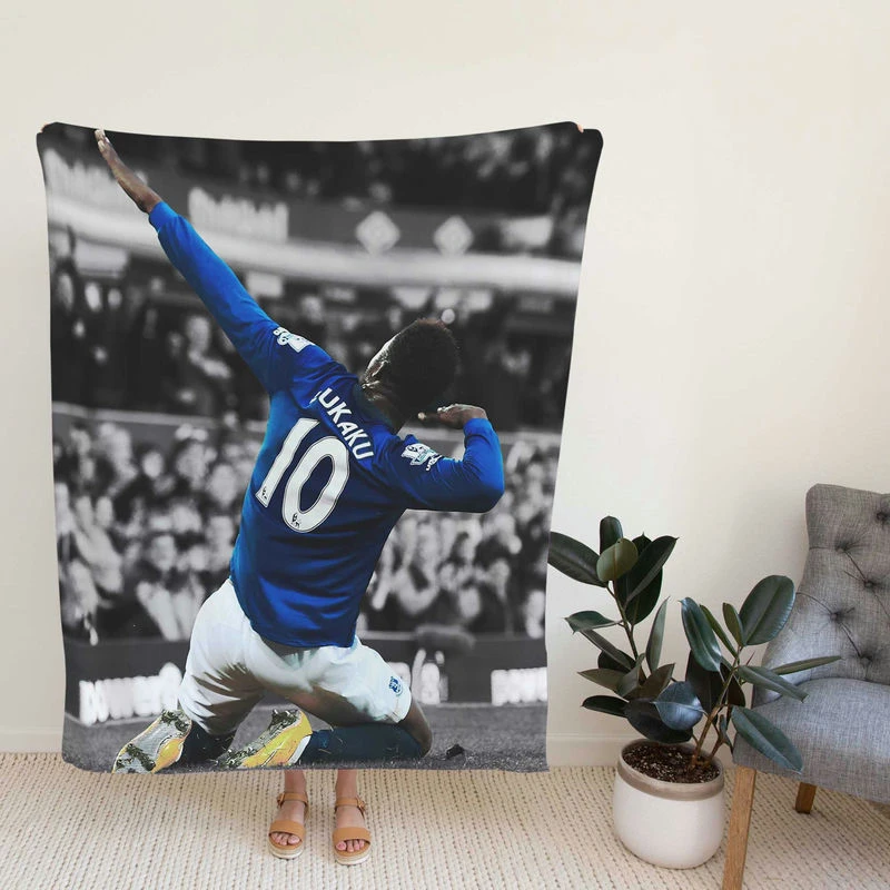 Romelu Lukaoccer Player Fleece Blanket